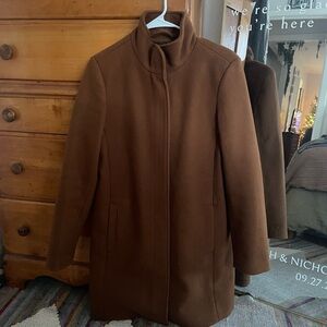 Brown old navy peacoat size M